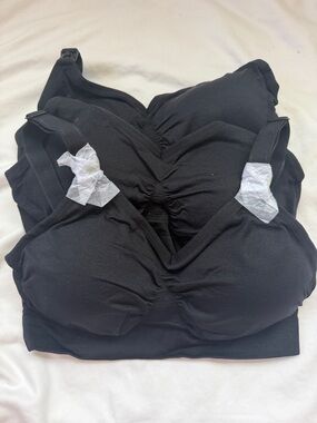 Everyday Comfort Wireless Black Nursing & Maternity Bra